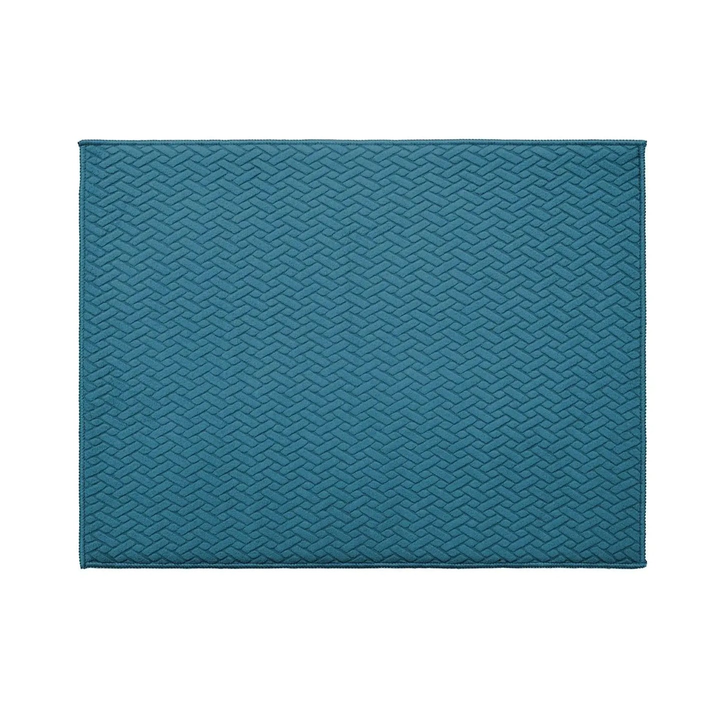 Kit Cocina 4 Piezas: 2 Mat Secaplatos 38x51 Turquesa + Paños Algodón 50x70 Gris Decoexpress-Secaplatos