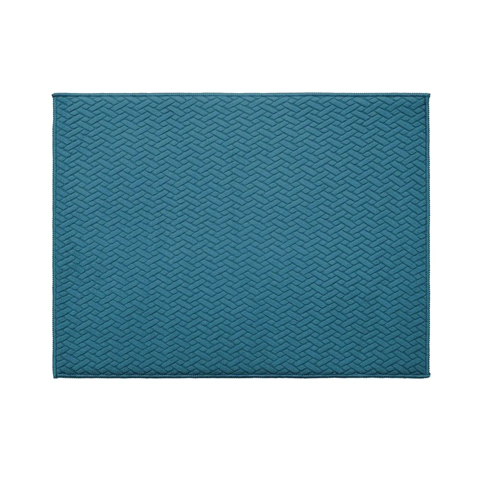 Kit Cocina 4 Piezas: 2 Mat Secaplatos 38x51 Turquesa + Paños Algodón 50x70 Gris Decoexpress-Secaplatos