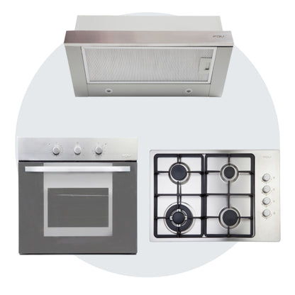Kit Horno + Campana + Encimera Elegance Gas Natural FDV-Kitchen Center