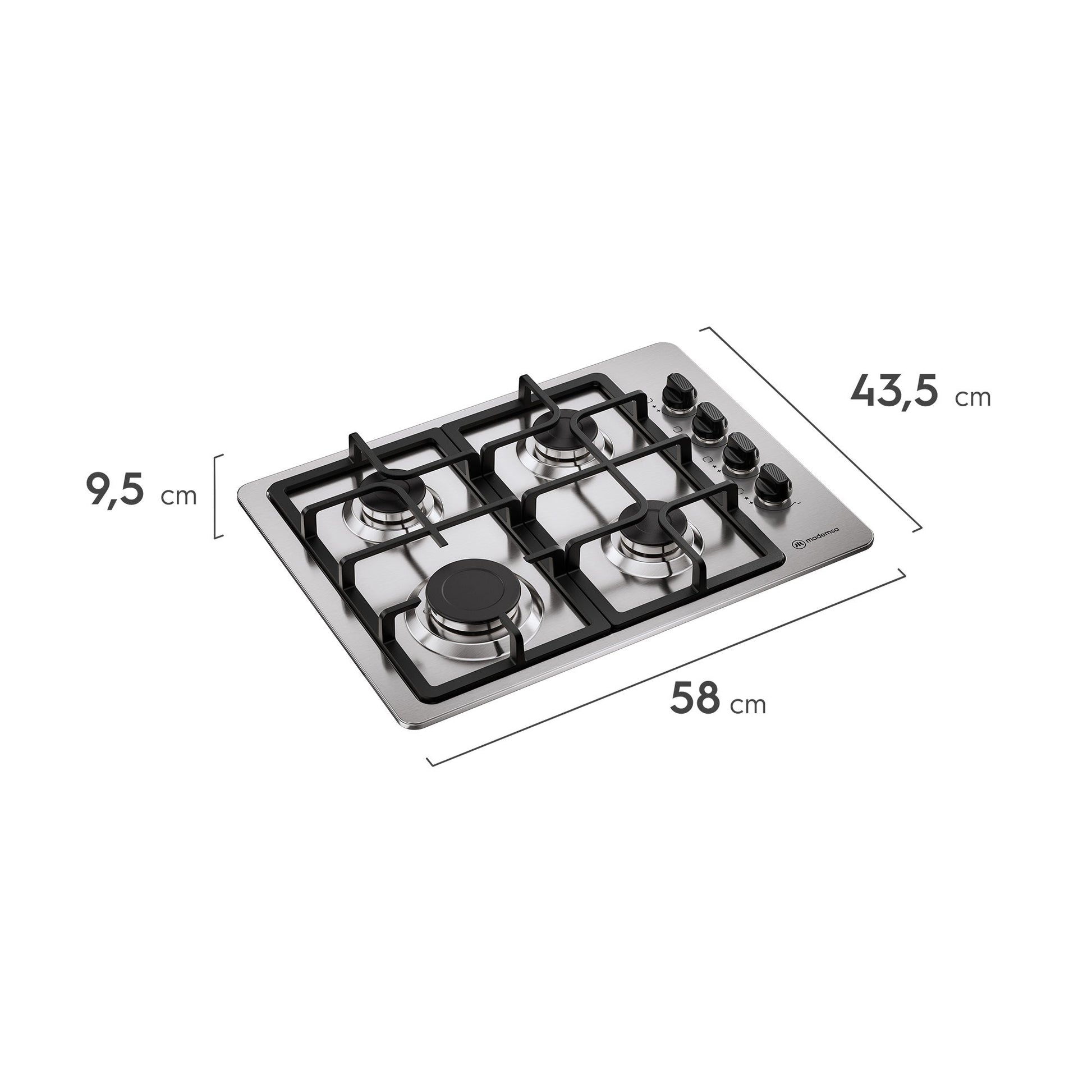 Kit empotrable Horno OM6TB + Encimera KM4CX + Campana DM6SS Mademsa-Combinaciones y Kits