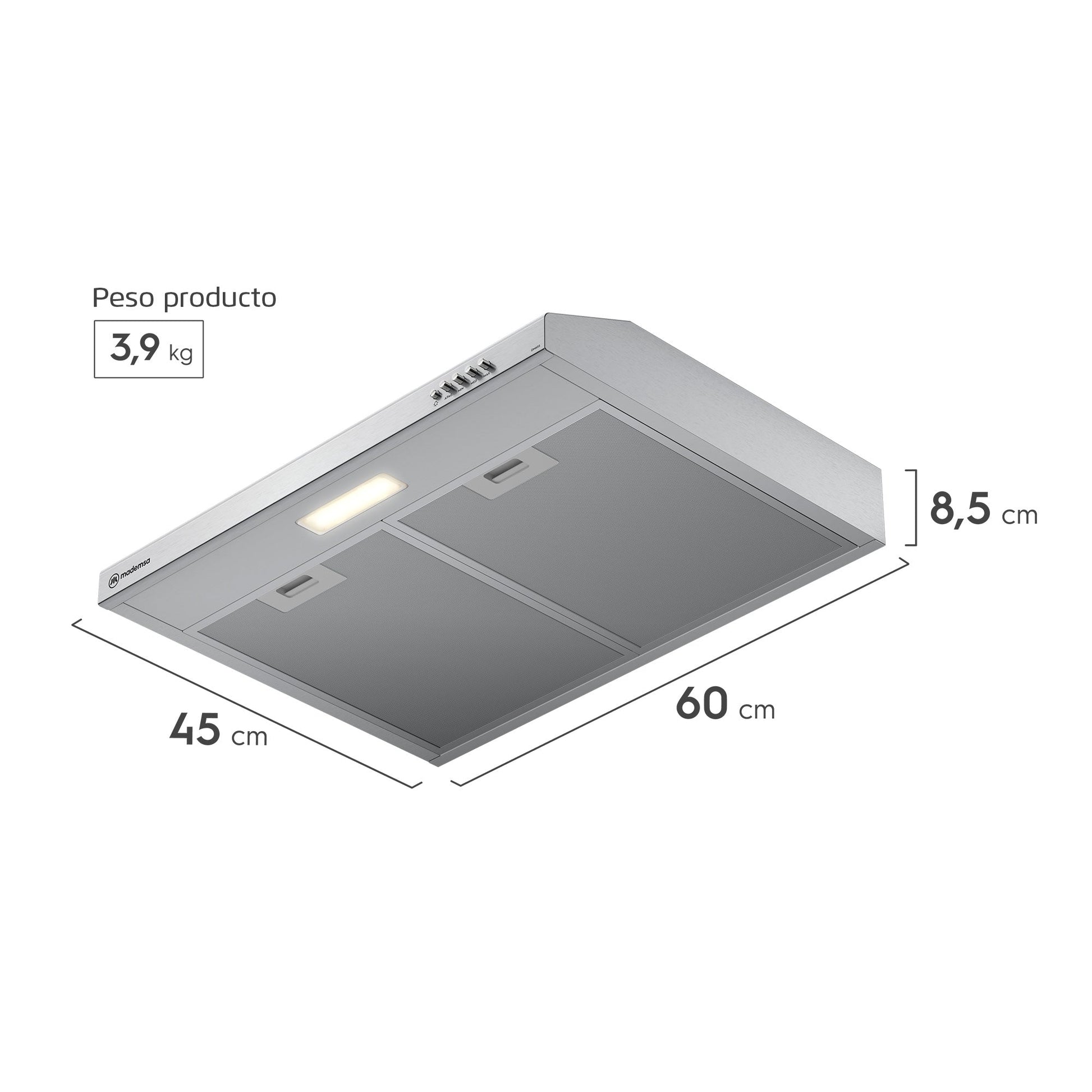 Kit empotrable Horno OM6TB + Encimera KM4CX + Campana DM6SS Mademsa-Combinaciones y Kits
