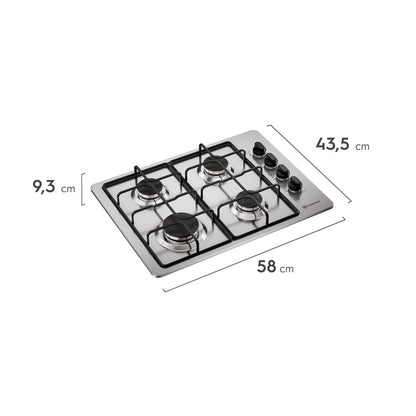 Kit empotrable Horno OM6TB + Encimera KM4GX + Campana DM6SS Mademsa-Combinaciones y Kits