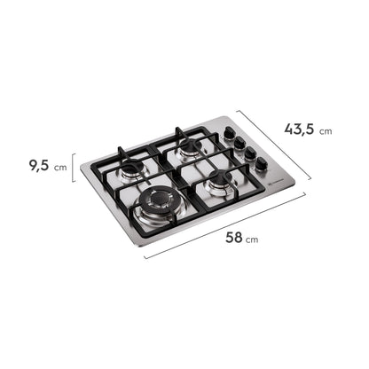 Kit empotrable Horno OM6TX + Encimera KM4TX + Campana DM6SS Mademsa-Combinaciones y Kits