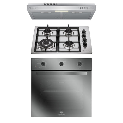 Kit empotrable Horno OM6TX + Encimera KM4TX + Campana DM6SS Mademsa-Combinaciones y Kits