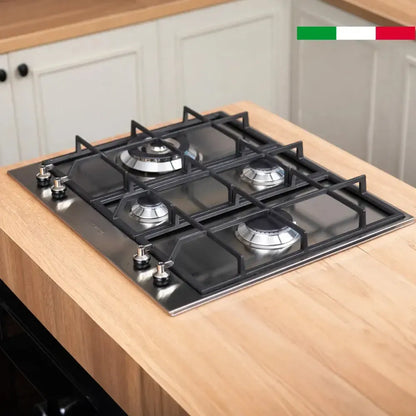 Kit Encimera a Gas + Horno Pirolítico + Campana Pared 60cm Smeg-Kits