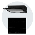 Kit Encimera FDV Vitro Focus + Campana FDV Twin Black 60-Kitchen Center