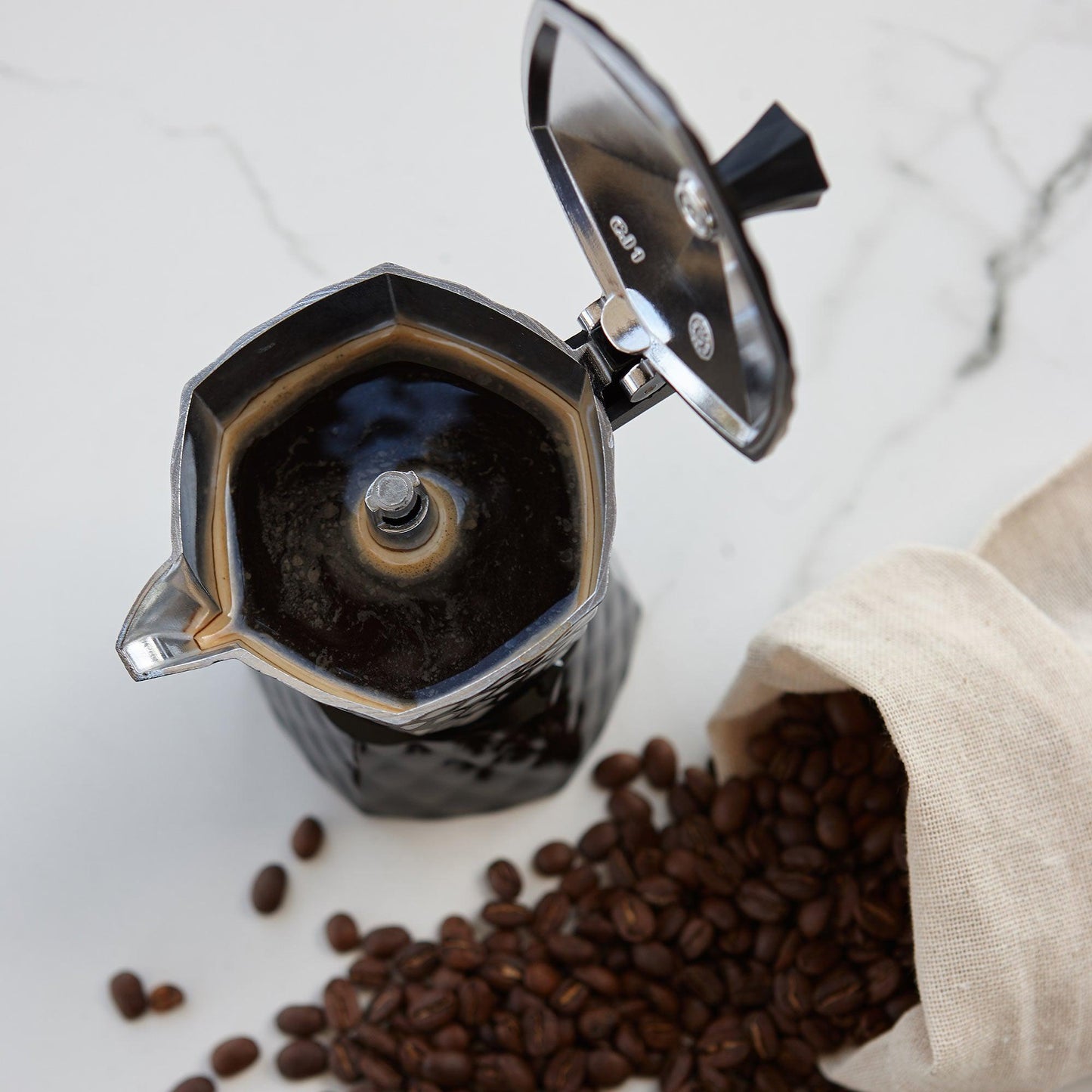 Kit Espumador Inalámbrico Recargable Spuma + Cafetera Simple Cook Roma 6 pzs