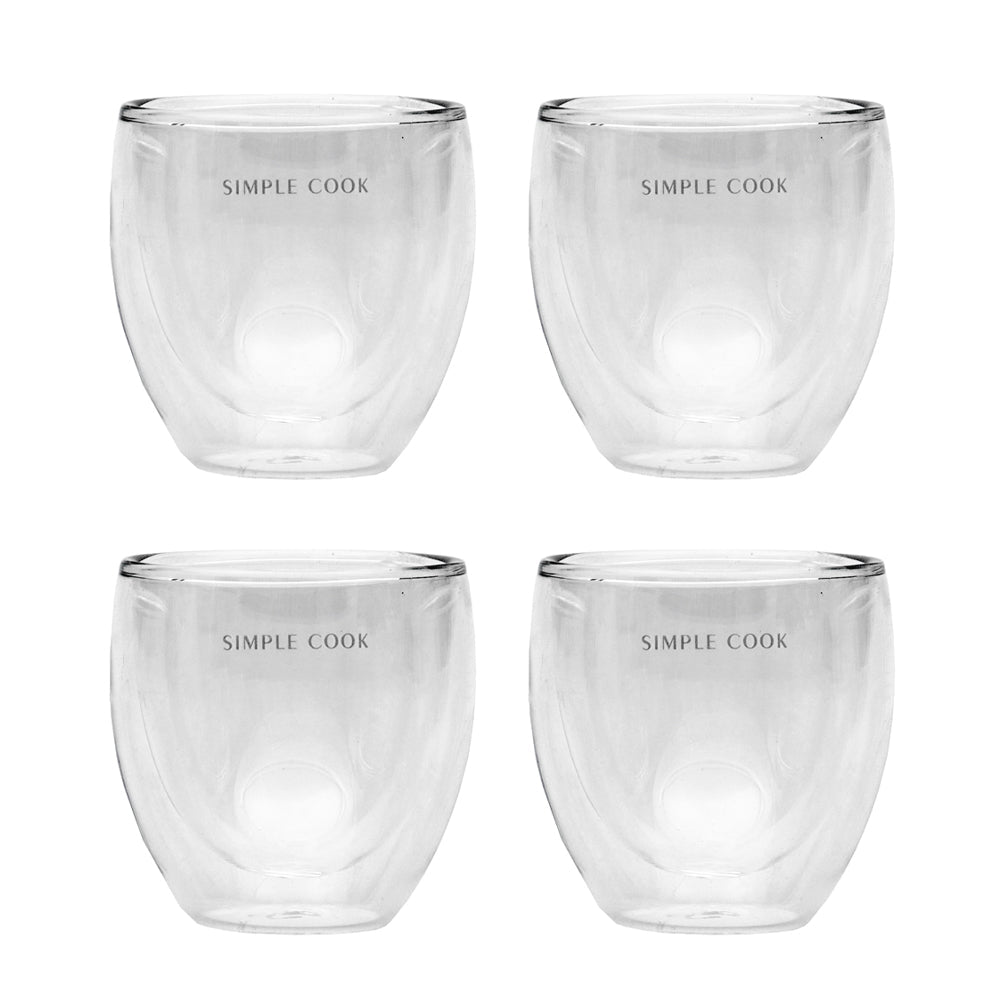 Kit Espumador Inalámbrico Recargable Spuma + Set 4 tazas Simple Cook Espresso