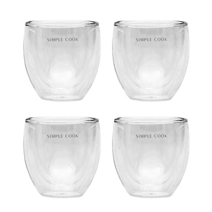 Kit Espumador Inalámbrico Recargable Spuma + Set 4 tazas Simple Cook Espresso