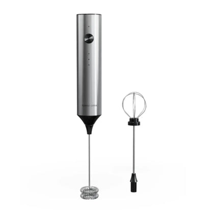 Kit Espumador Inalámbrico Recargable Spuma Simple Cook + Set 4 Tazas Expresso Vidrio Coquinaria