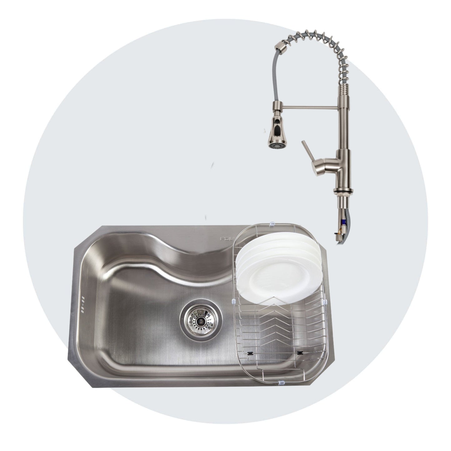 Kit Grifería Top Pro + Lavaplatos Acqua Bajo Cubierta FDV-Kitchen Center