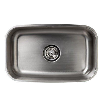 Kit Grifería Futura Black + Lavaplatos Bajo Cubierta Acero Inox New City Large FDV