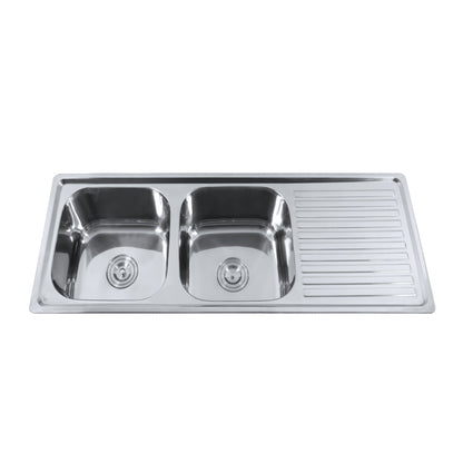 Kit Grifería Smart Pro 2.0 + Lavaplatos Sobre Cubierta Acero Inox Urban Duo FDV