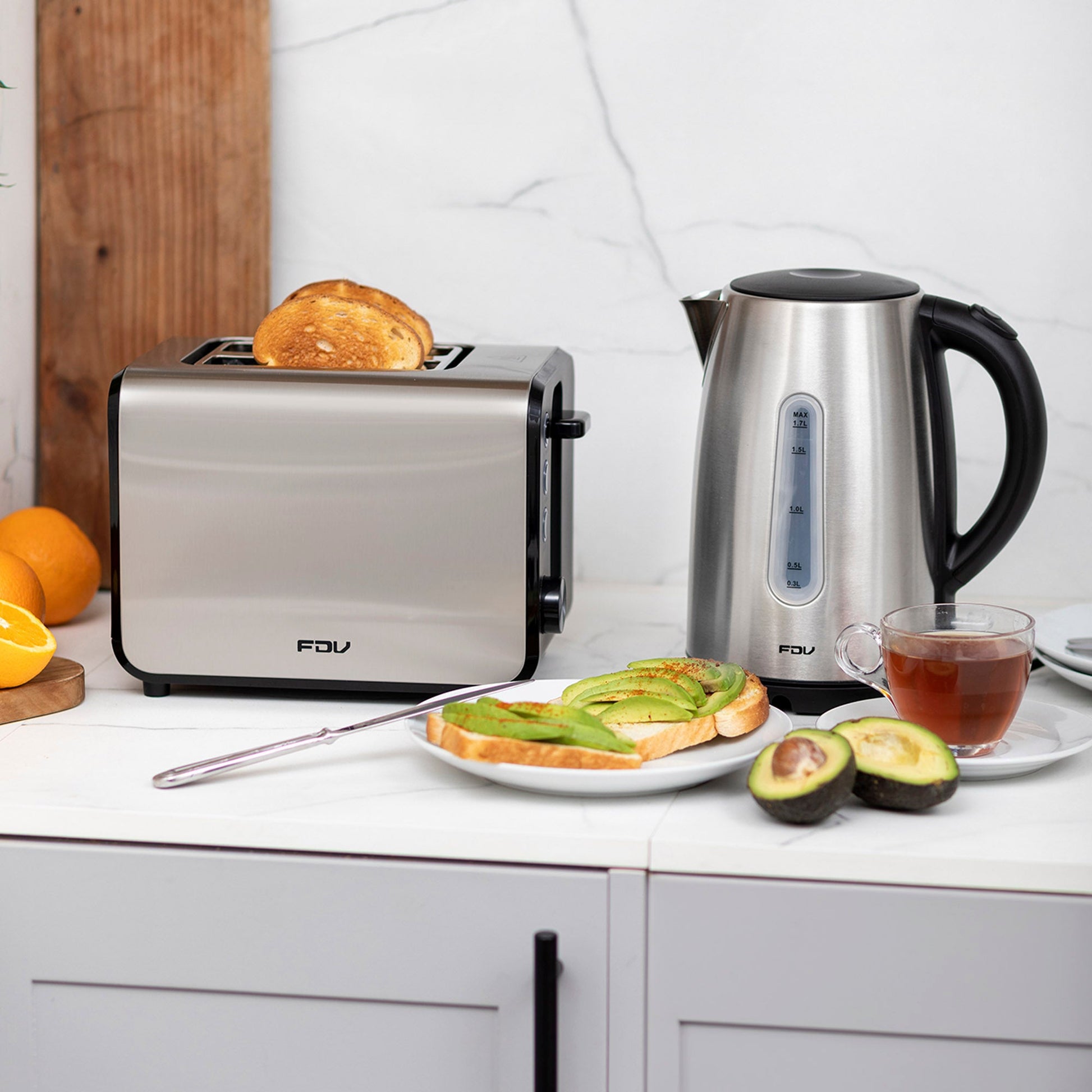 Kit Hervidor 1,7 Lts + Tostador Classic FDV-Kitchen Center