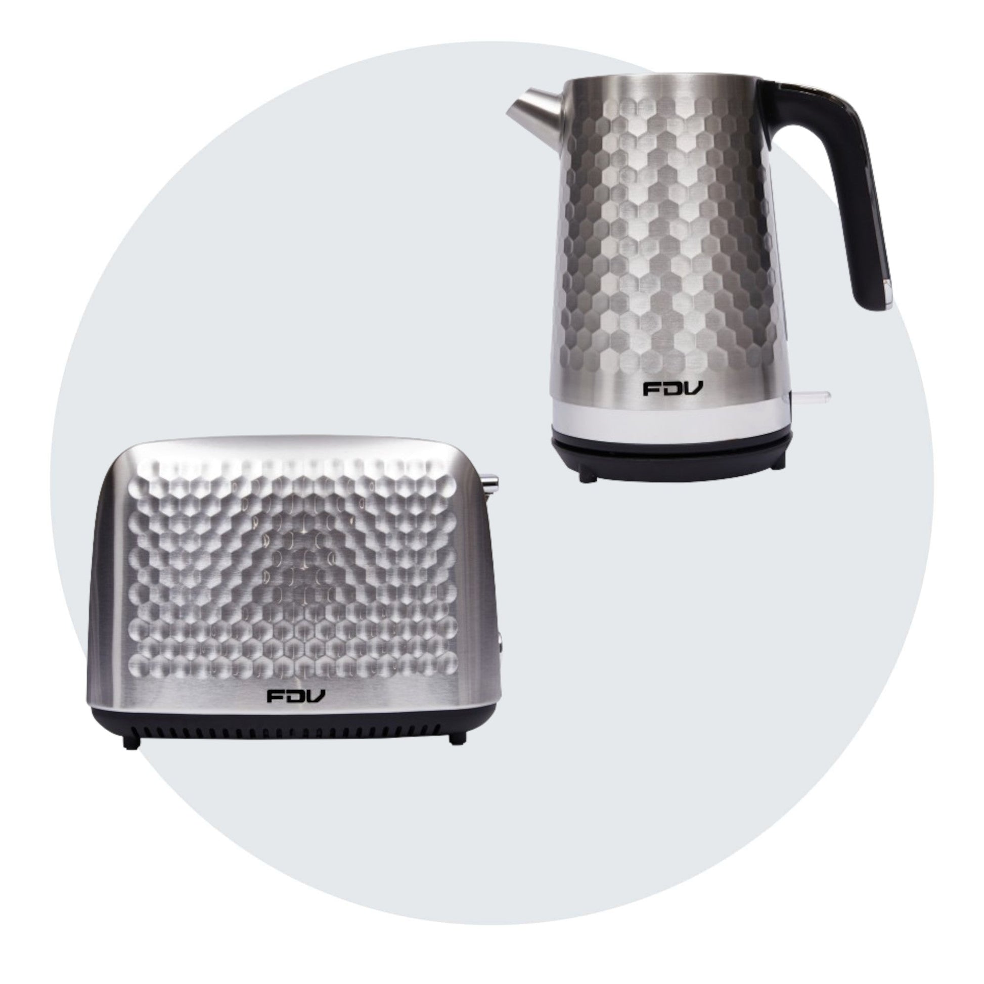 Kit Hervidor 1.7 Lts + Tostador Steel 2 Rebanadas FDV-Kitchen Center