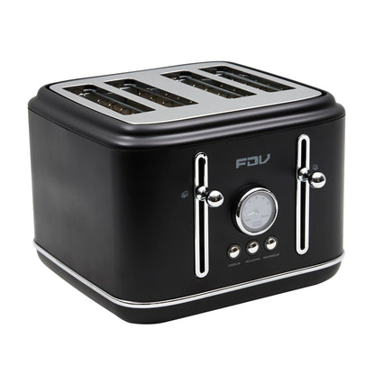 Kit Hervidor 1.7L FDV Iconic Black +Tostador 4 Rebanadas FDV Iconic Black-Kitchen Center