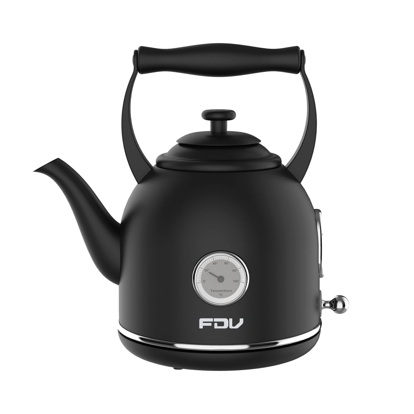Kit Hervidor 1.7L FDV Iconic Black +Tostador 4 Rebanadas FDV Iconic Black-Kitchen Center