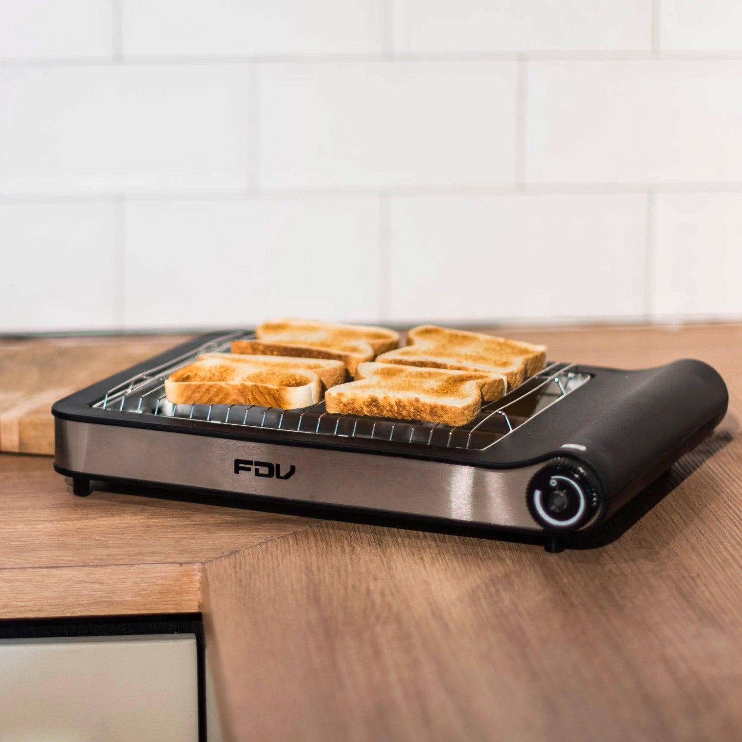 Kit Hervidor de Vidrio Crystal 1.7 Lts FDV + Tostador Flat 2.0 FDV-Kitchen Center