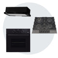 Kit Horno FDV Design Black+ Encimera a gas FDV Signature 60 4Q GN + Campana FDV Twin Black-Kitchen Center
