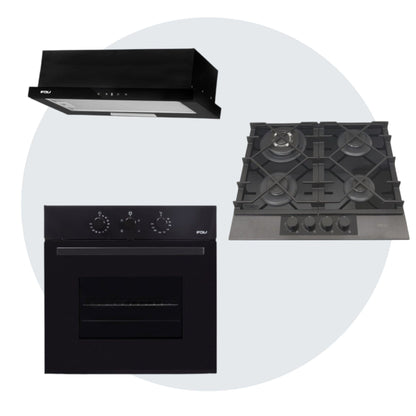 Kit Horno FDV Design Black+ Encimera a gas FDV Signature 60 4Q GN ...