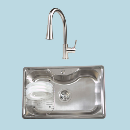Kit Lavaplatos Acqua Sobre Cubierta + Grifería Smart Pro FDV-Kits Lavado