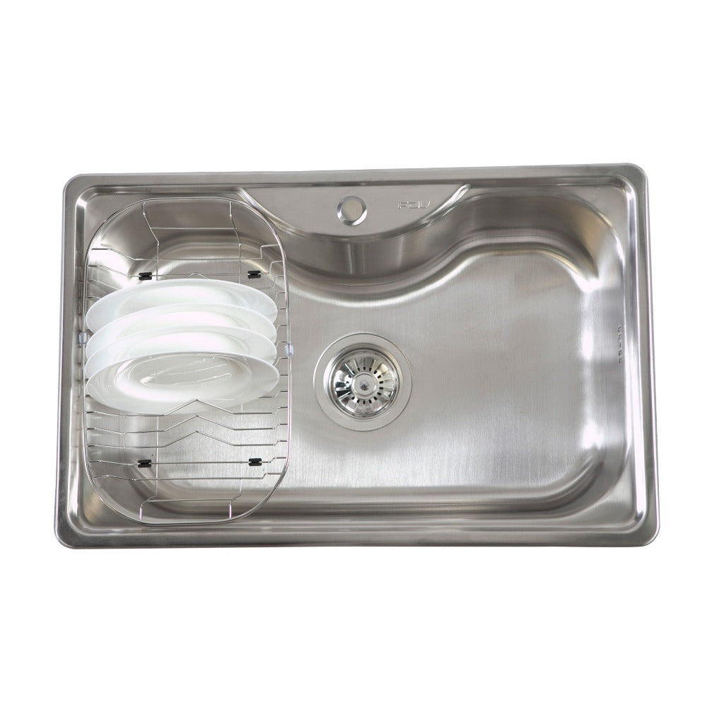 Kit Lavaplatos Acqua Sobre Cubierta + Grifería Steel Black FDV-Kits Lavado