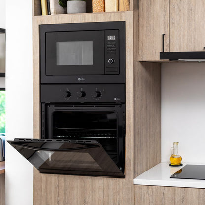 Kit Microondas Empotrado NEU Black 23 Lts Kubli + Horno Empotrado Neu Black 52 Lts Kubli