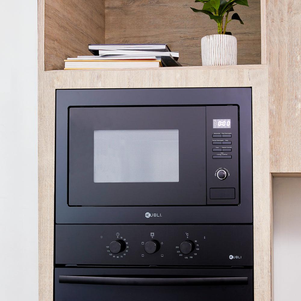 Kit Microondas Empotrado NEU Black 23 Lts Kubli + Horno Empotrado Neu Black 52 Lts Kubli