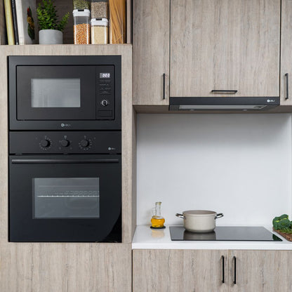 Kit Microondas Empotrado NEU Black 23 Lts Kubli + Horno Empotrado Neu Black 52 Lts Kubli