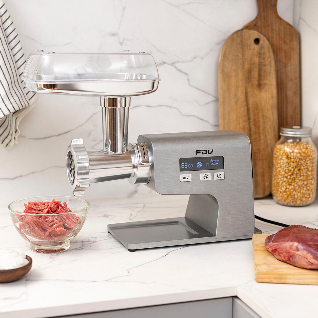 Kit Moledora de Carne Orion FDV + Selladora al Vacío FDV | Kitchen Center