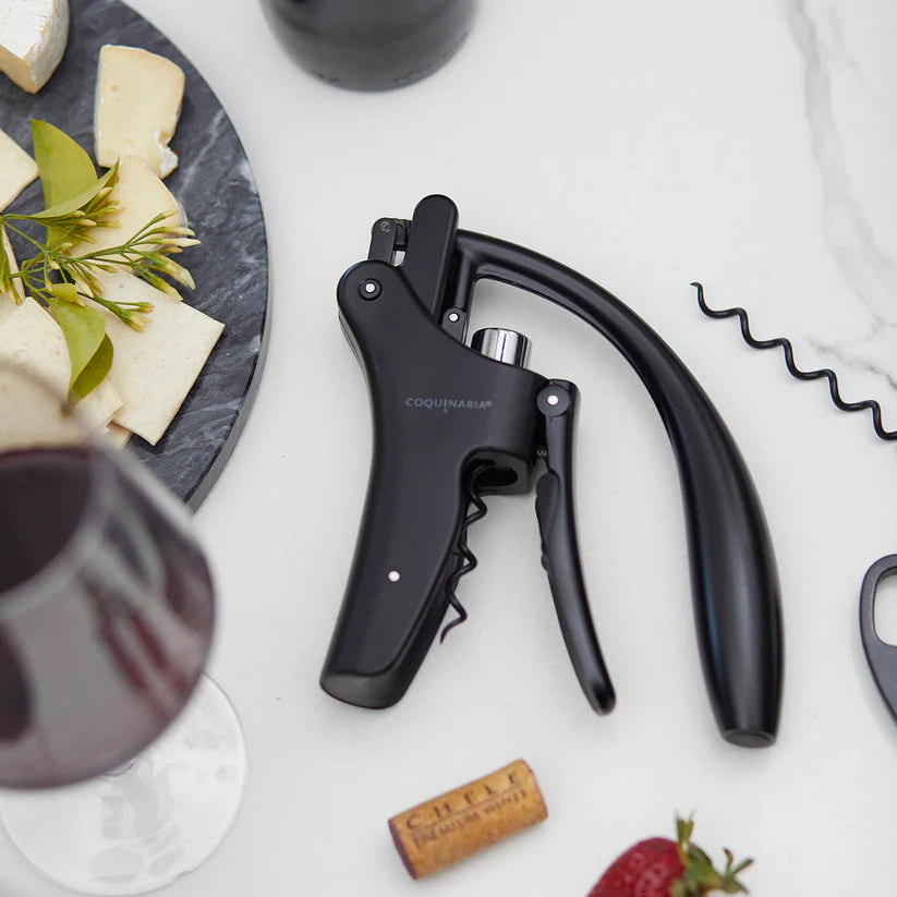 Kit Set Sellador de Vino y espumante al vacío Coquinaria + Descorchador de vinos Coquinaria-Tablas