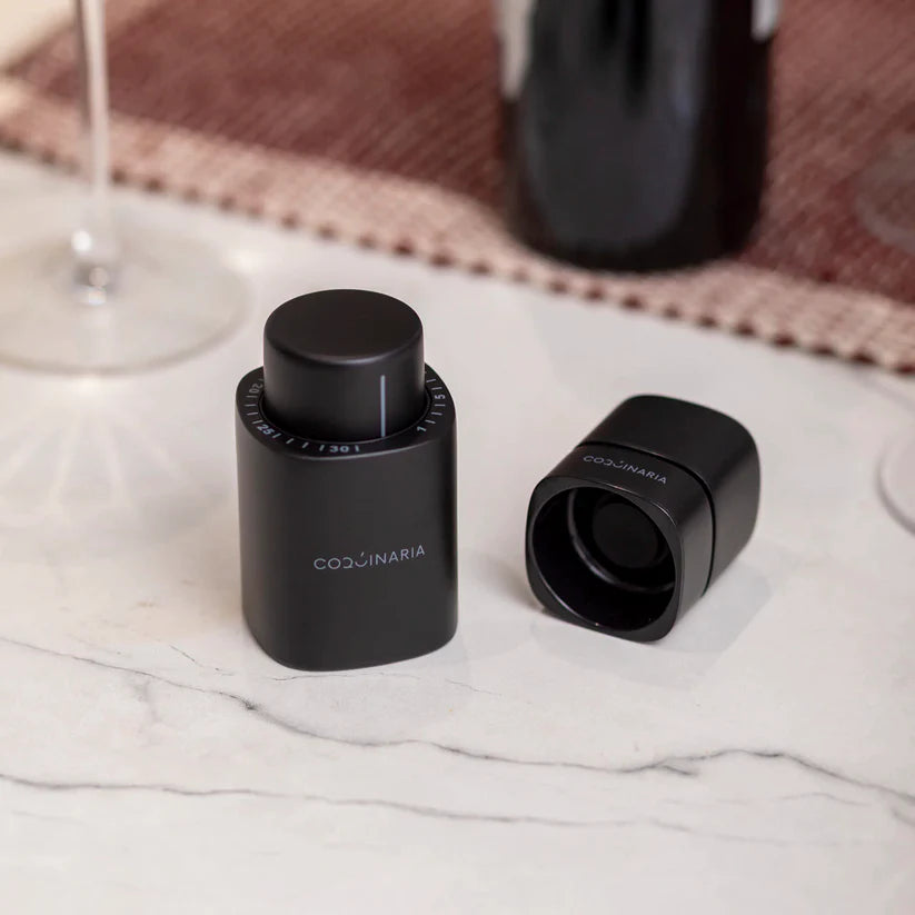Kit Set Sellador de Vino y espumante al vacío Coquinaria + Descorchador de vinos Coquinaria-Tablas