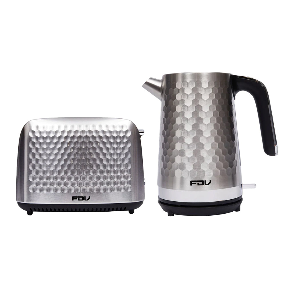 Kit Hervidor 1.7 Lts + Tostador Steel 2 Rebanadas FDV-Kitchen Center