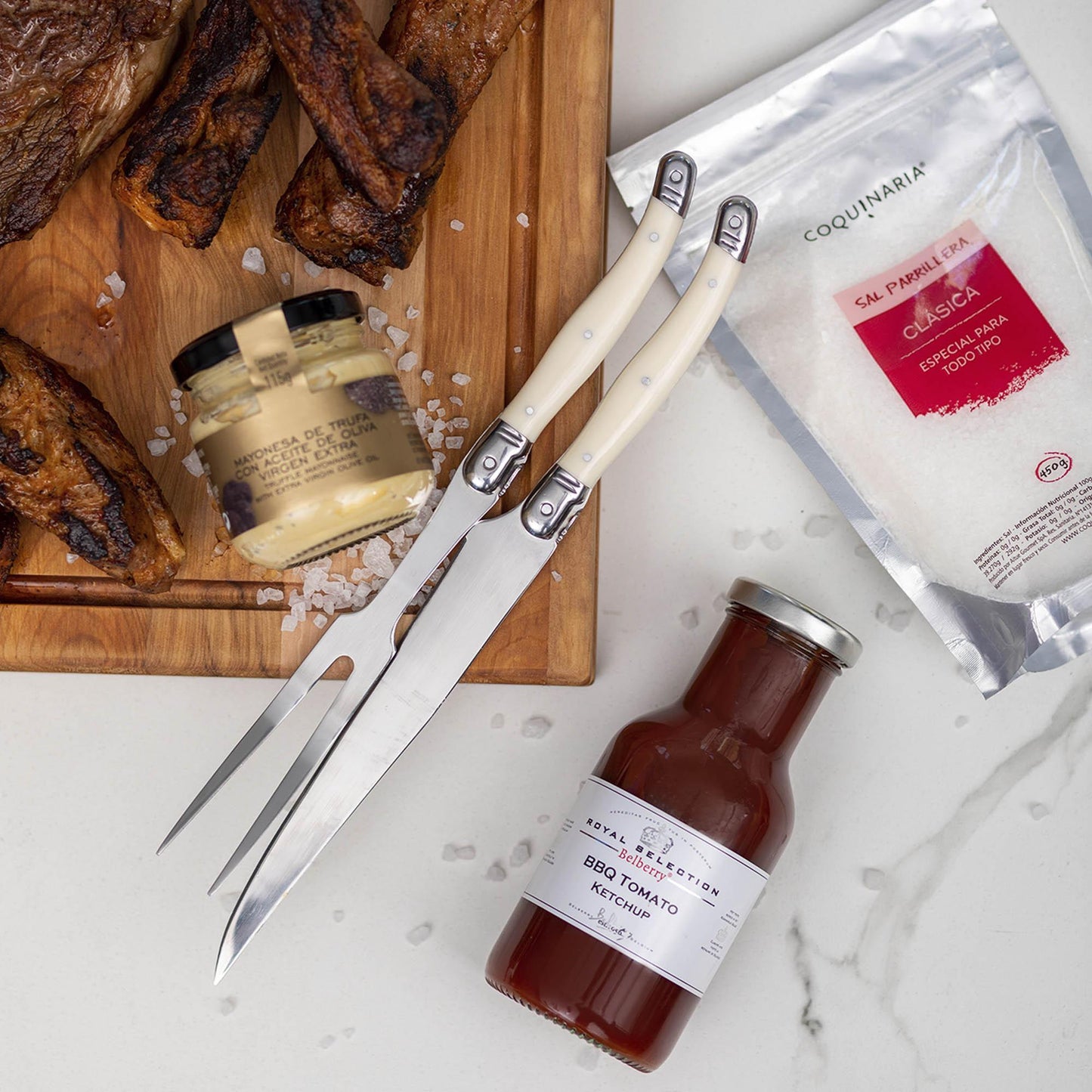Kit Trincho y Cuchillo BBQ Coquinaria