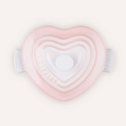 Mini Cocotte Corazón Shell Pink1#Blanco