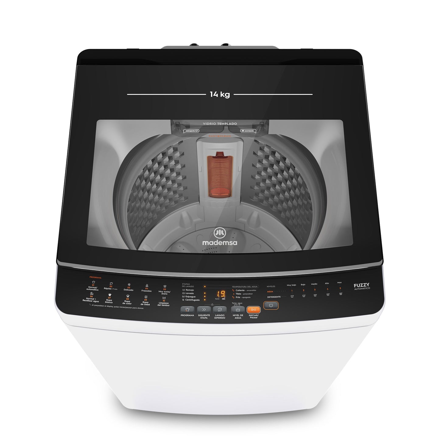 Lavadora Automática 14Kg Carga Superior MDWMT14W Mademsa-Lavadoras