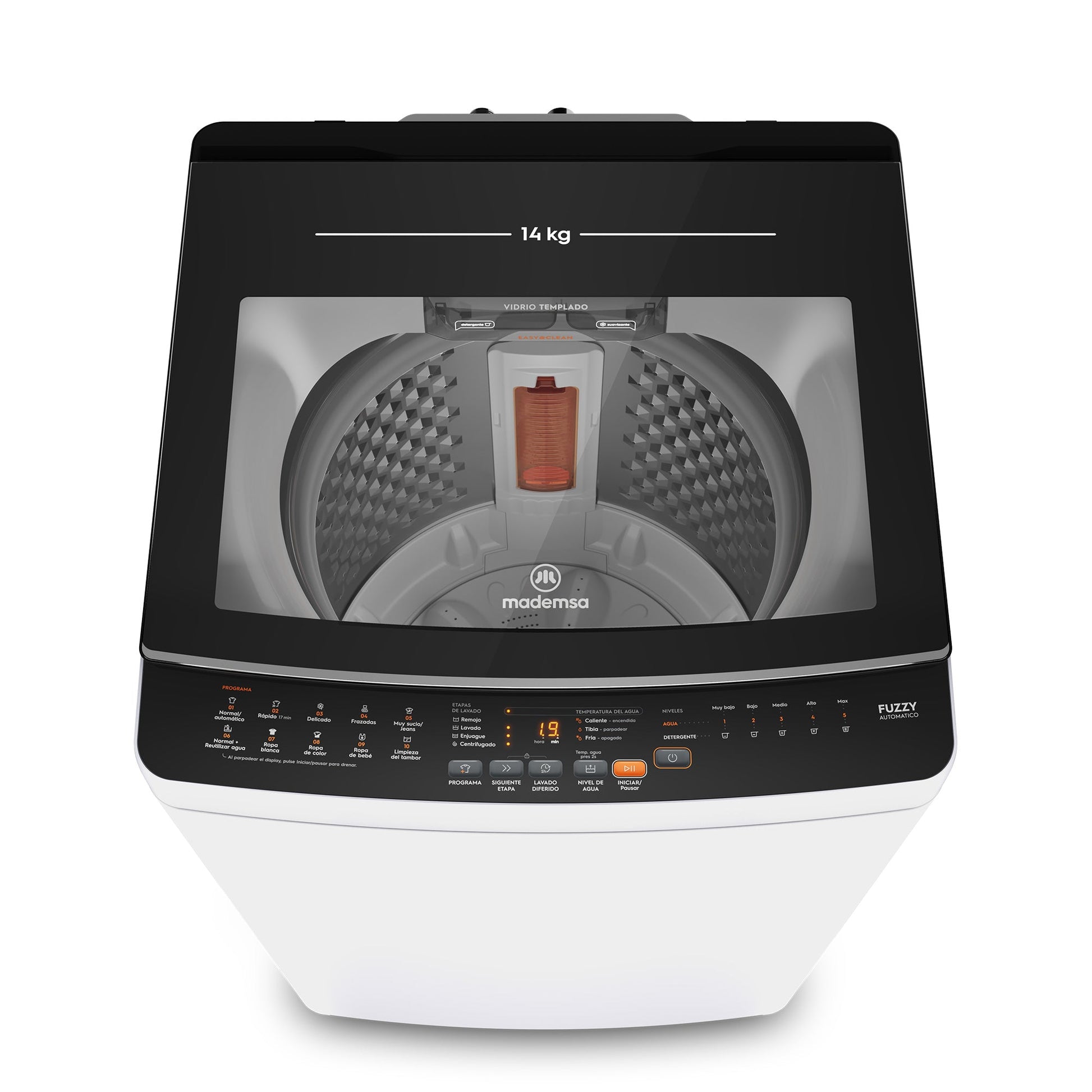 Lavadora Automática 14Kg Carga Superior MDWMT14W Mademsa-Lavadoras