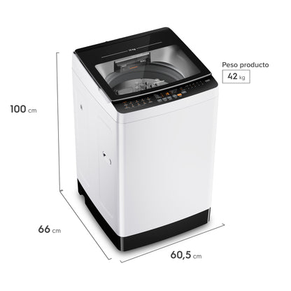 Lavadora Automática 15Kg Carga Superior MDWMT15W Mademsa-Lavadoras