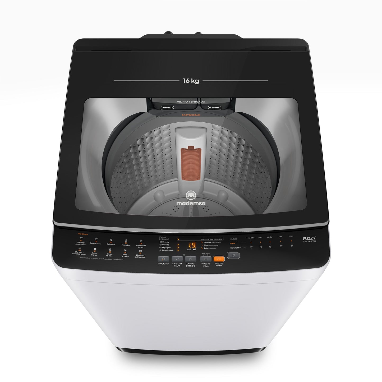 Lavadora Automática 16Kg Carga Superior MDWMT16W Mademsa-Lavadoras