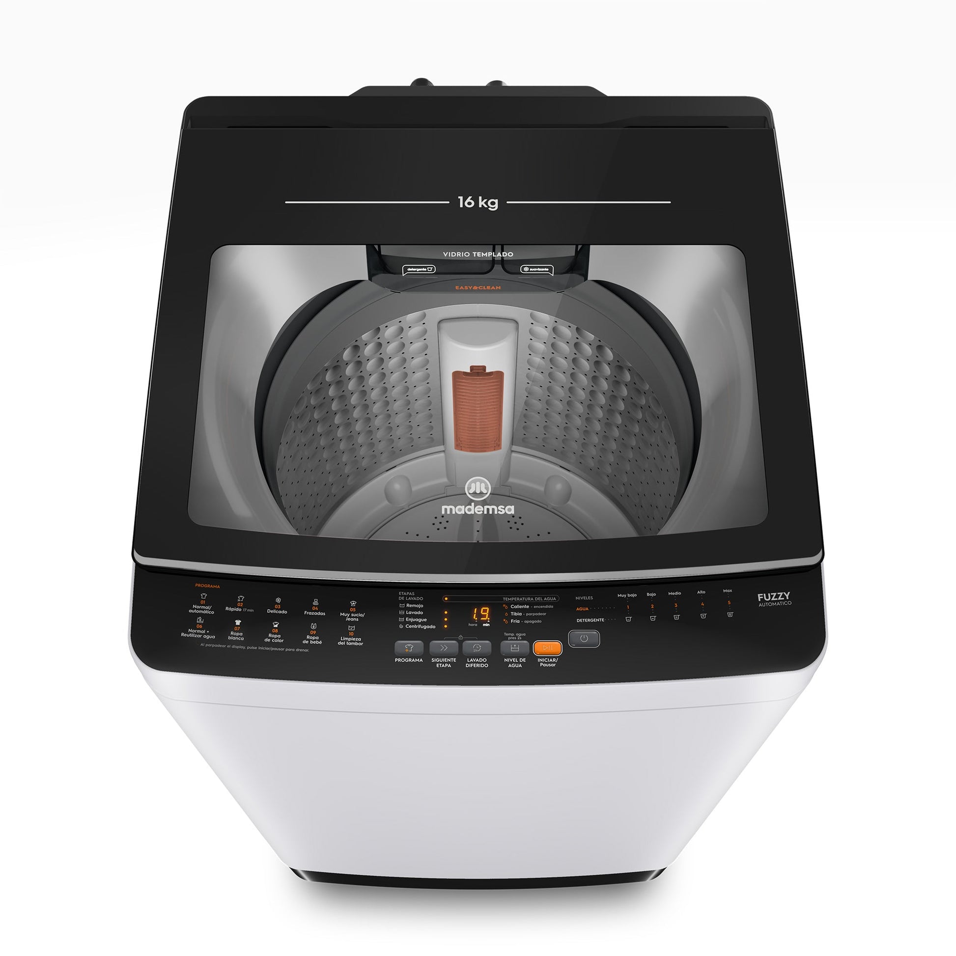 Lavadora Automática 16Kg Carga Superior MDWMT16W Mademsa-Lavadoras