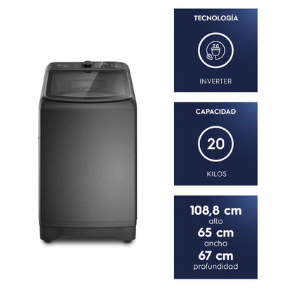 Lavadora Automática 20kg Carga Superior Inverter EMTL20IO Electrolux-Lavadoras
