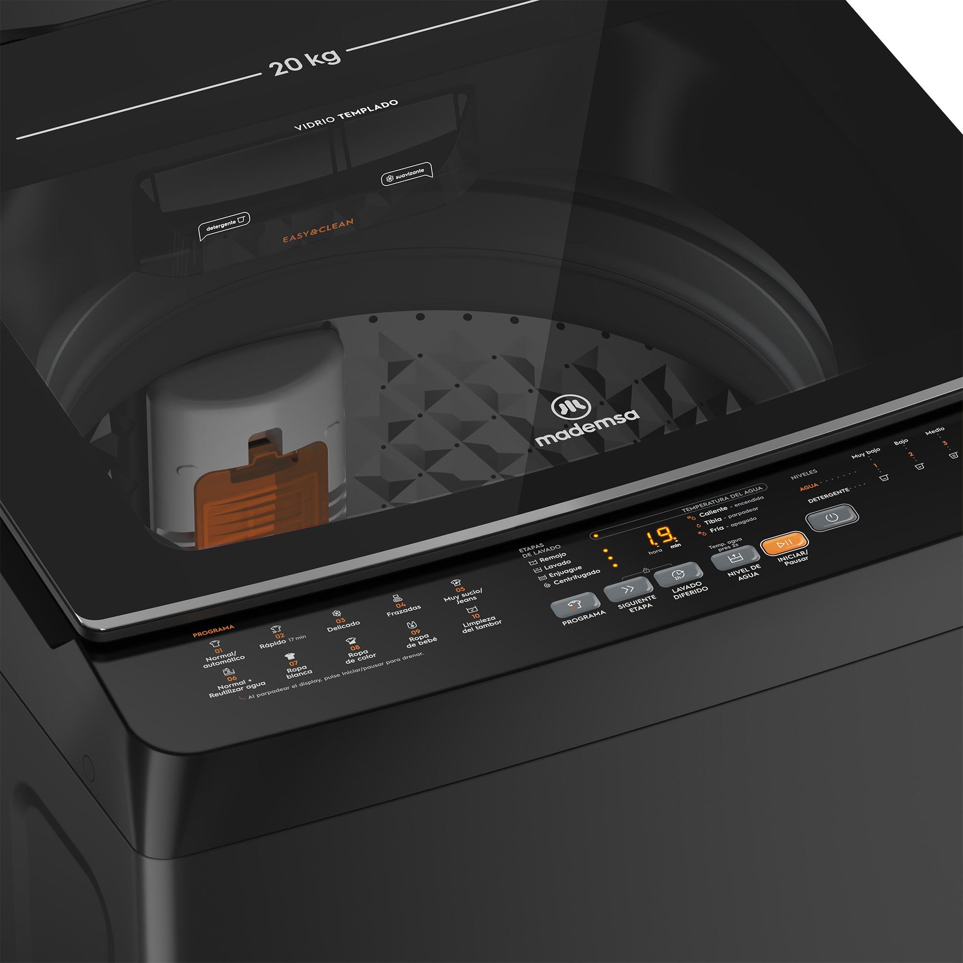 Lavadora Automática 20Kg Carga Superior MDWMT20O Mademsa-Lavadoras