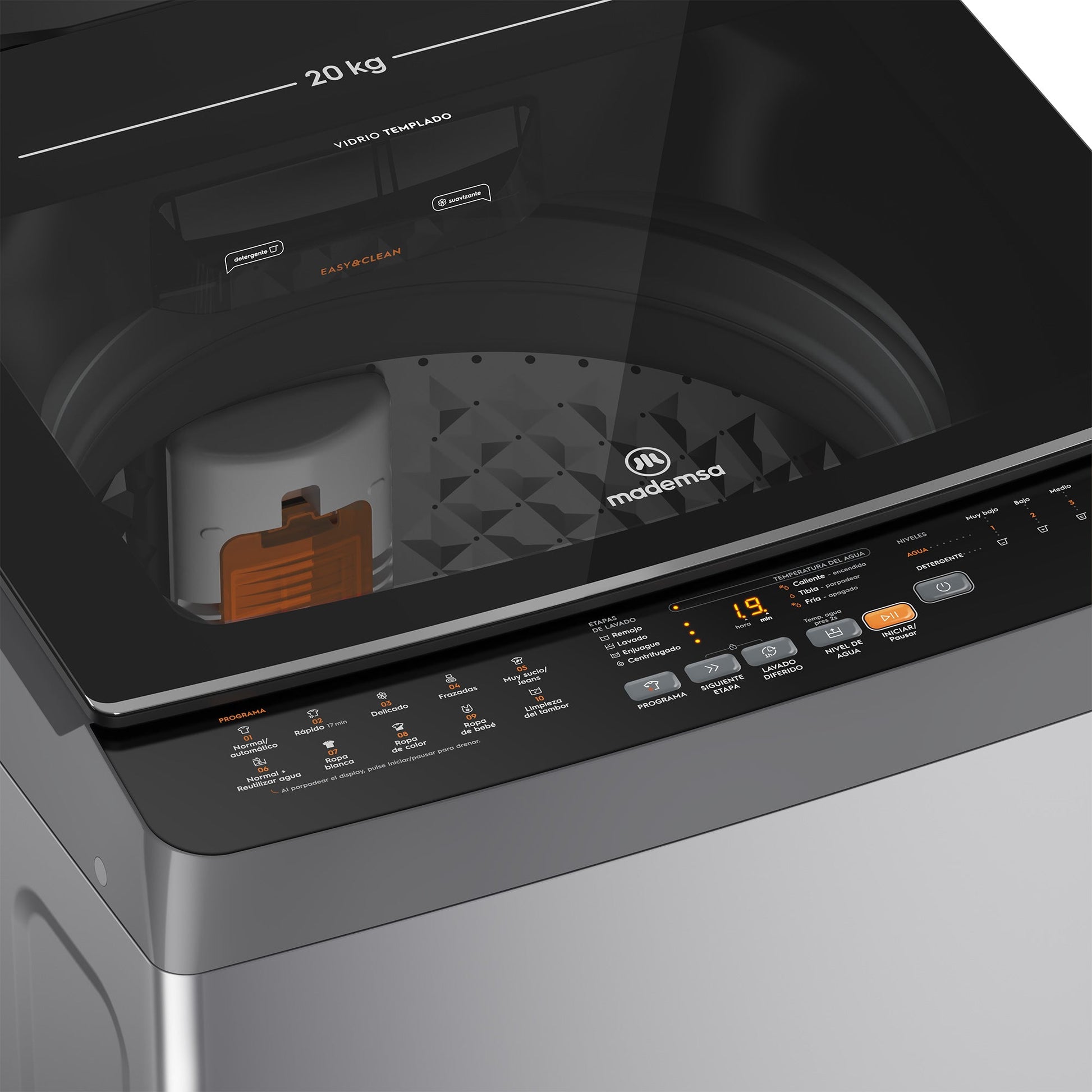 Lavadora Automática 20Kg Carga Superior MDWMT20S Mademsa-Lavadoras