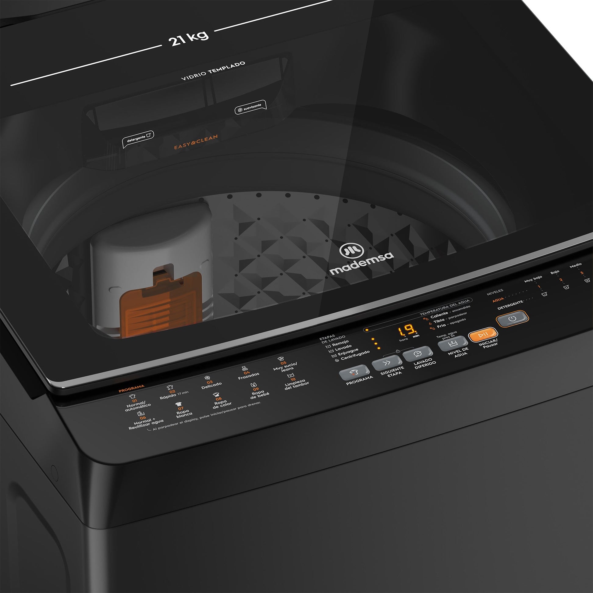 Lavadora Automática 21Kg Carga Superior MDWMT21O Mademsa-Lavadoras