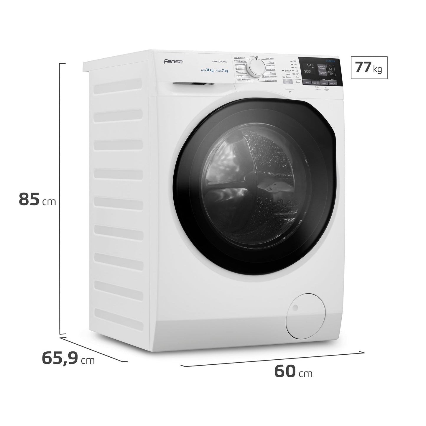 Lavadora Secadora 11Kg Carga Frontal Lavado Inteligente y UltraMix 11WD Fensa3#Blanco