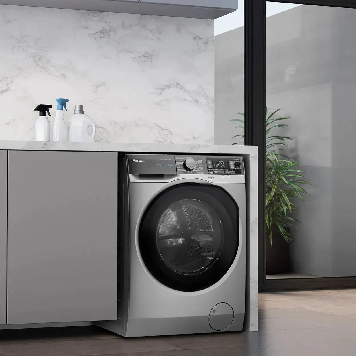 Lavadora Secadora 11 Kg Carga Frontal Lavado Inteligente y UltraMix 11WD Fensa1#Silver