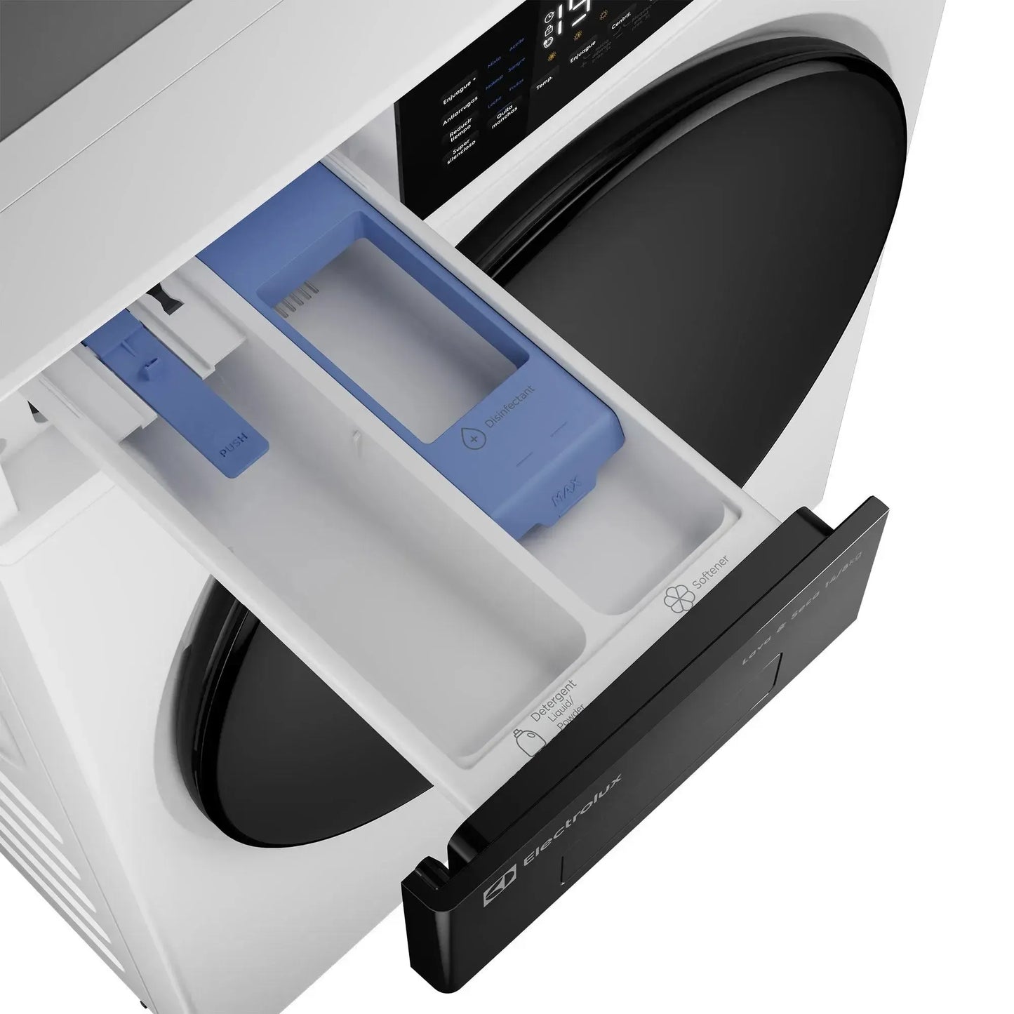 09.- Lavadora Secadora Carga Frontal EFLWD12W Electrolux Detalle Dispensador  2000px.jpg