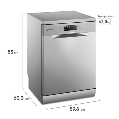 Lavavajillas 13 Cubiertos Inverter Europe 9880 Electrolux3#Gris