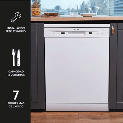 Lavavajillas Active 12 Cubiertos Free Standing FDV - Caja Dañada-Lavavajillas