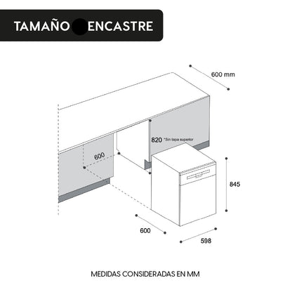 Lavavajillas Active Silver 12 Cubiertos Free Standing FDV - Caja Dañada-Lavavajillas